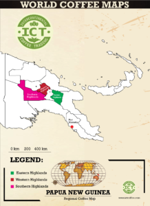 bản đồ cà phê Papua New Guinea