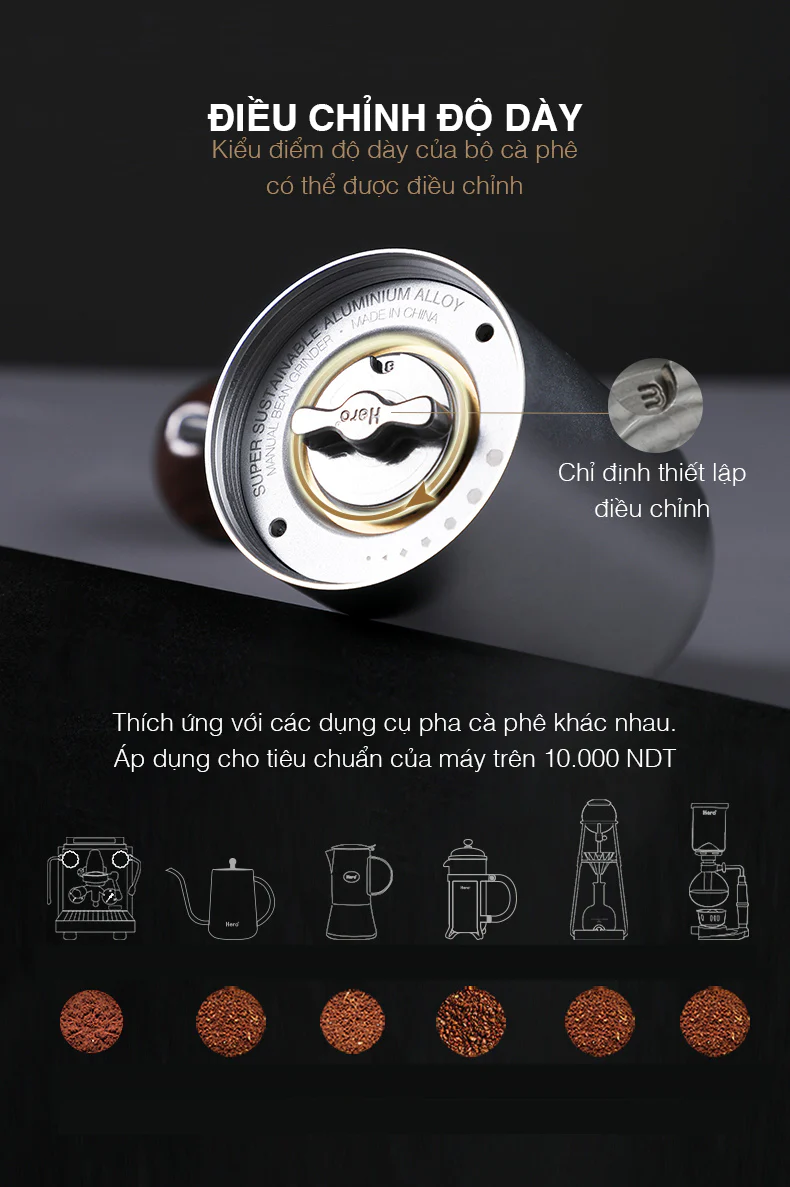 Điều chỉnh mức xay
