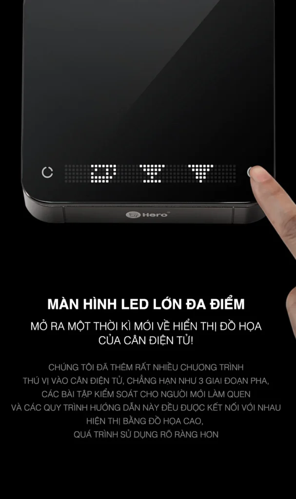Cân điện tử pha chế hero