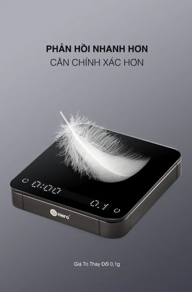 Độ nhạy cao khi pour over