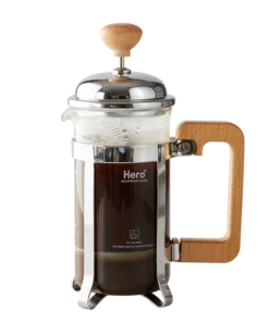 Bình pha cà phê thủ công french press Hero cán gỗ