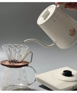 bình rót pour over màu trắng